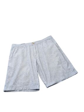 Wallin & Bros cotton Flat Front Casual Shorts in Light Gray. Size 34